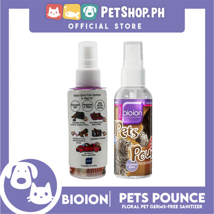 Bio Ion Pet Pounce Floral 60ml Pet Germs-Free Sanitizer