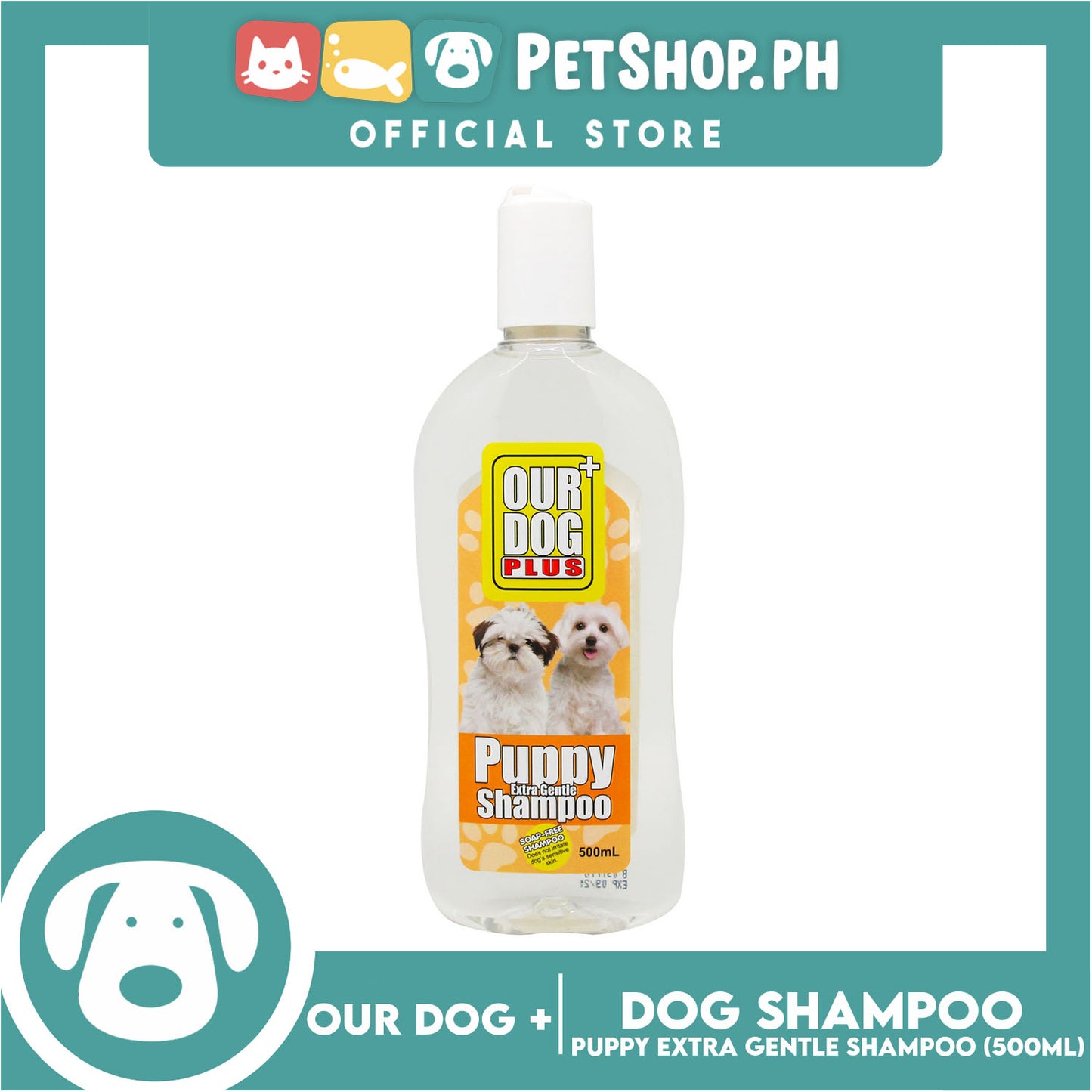 Our Dog Plus Puppy Extra Gentle Dog Shampoo 500ml