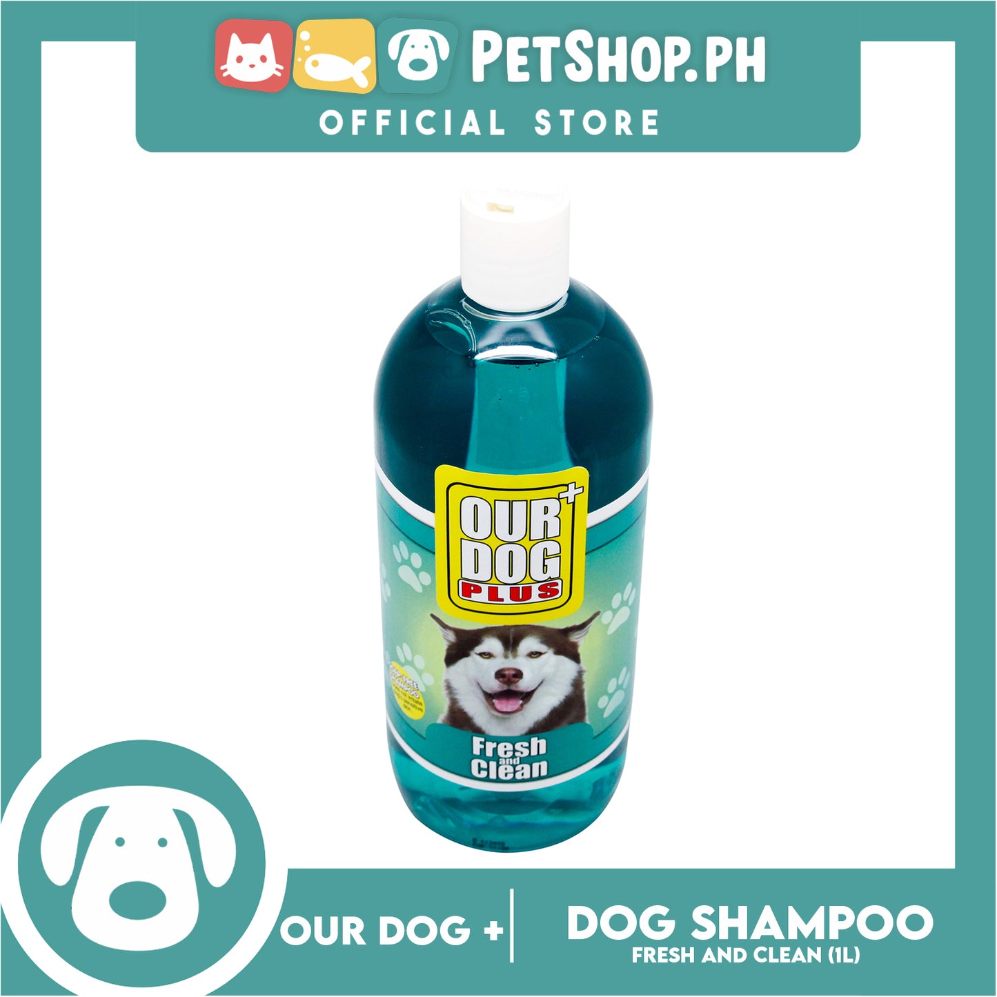 Our Dog Plus Fresh and Clean Dog Shampoo 1 Liter