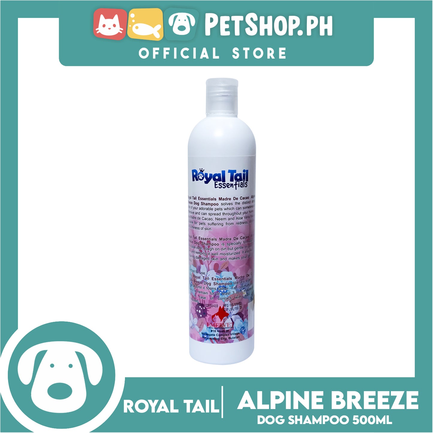 Royal Tail Essentials Dog Shampoo (Alpine Breeze) 500ml