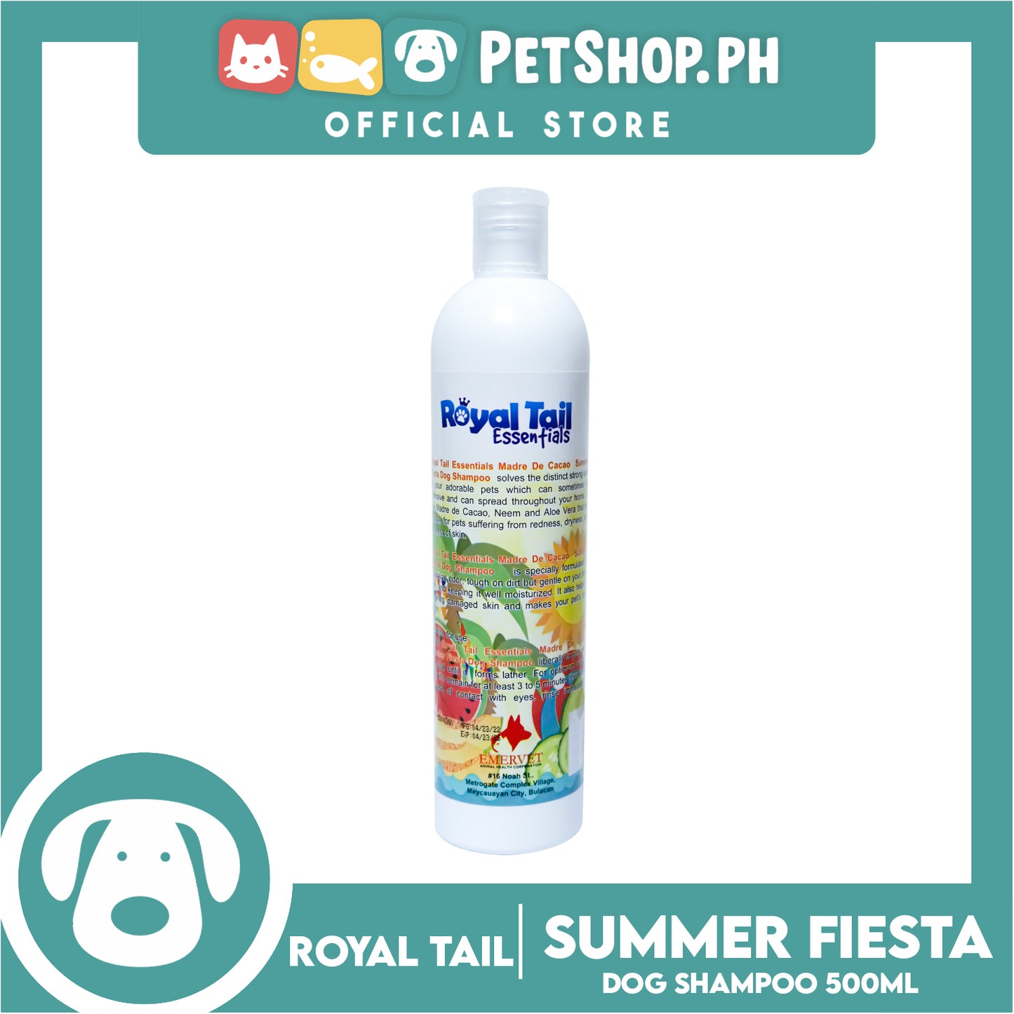 Royal Tail Essentials Dog Shampoo (Summer Fiesta) 500ml