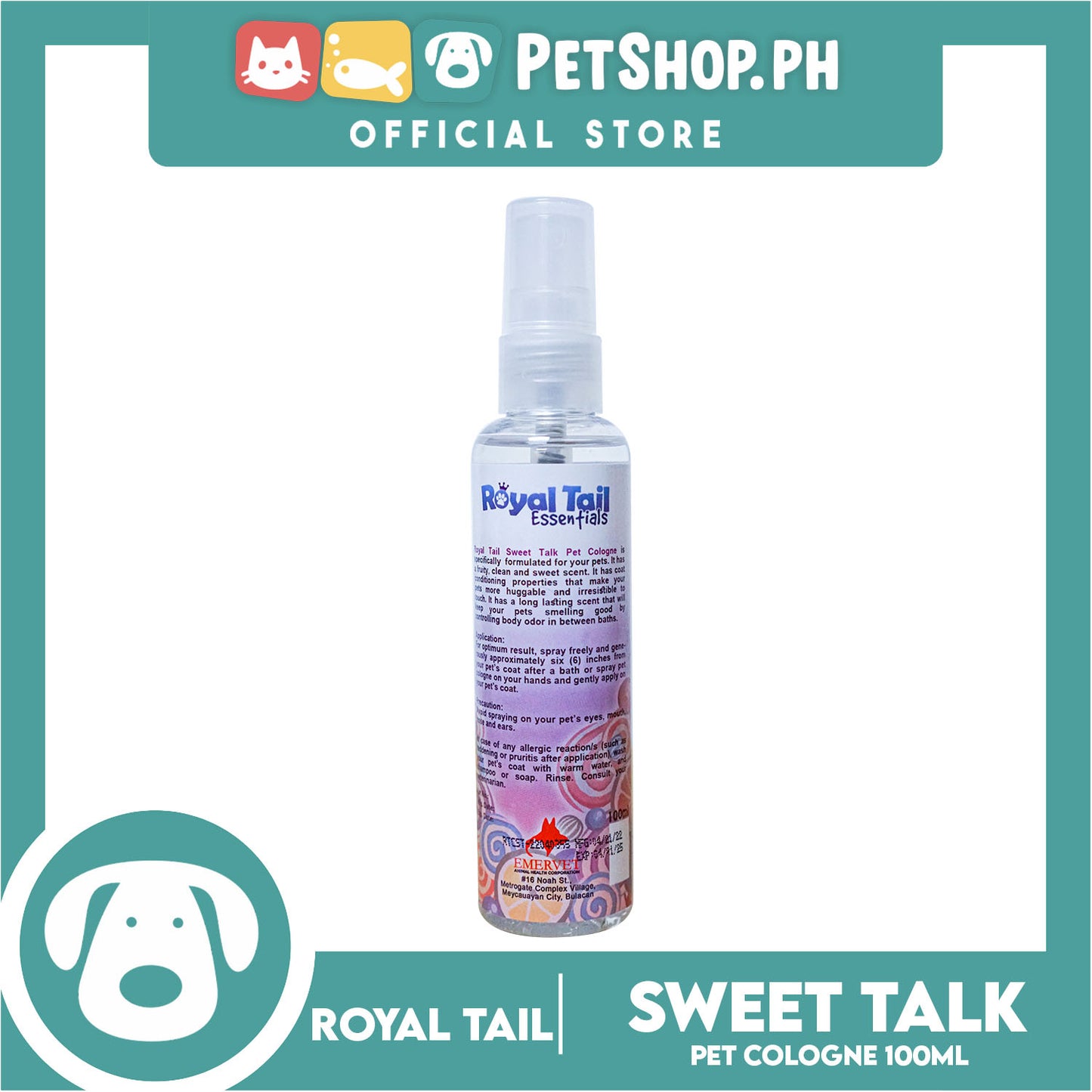 Royal Tail Essentials Pet Cologne (Sweet Talk) 100ml