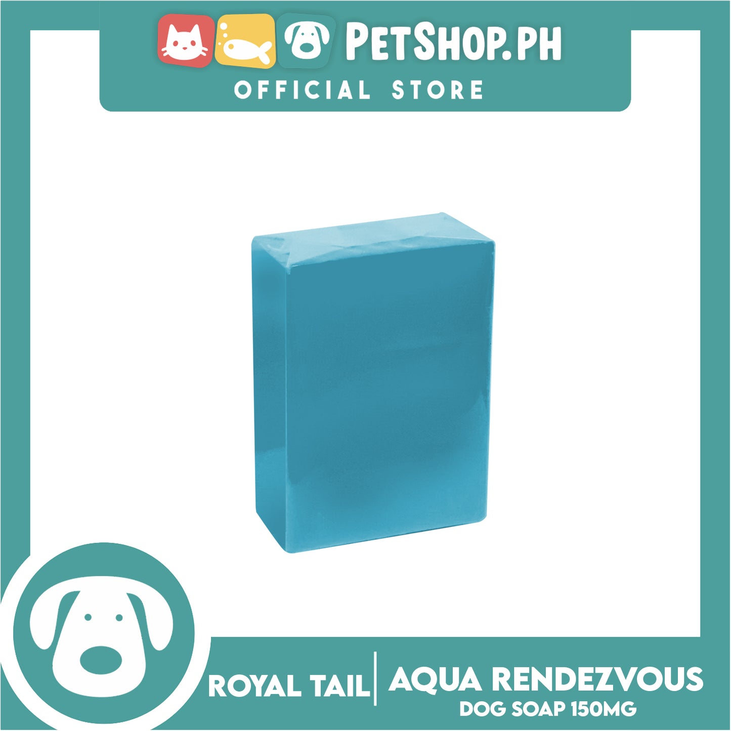 Royal Tail Essentials Madre de Cacao Dog Soap 150mg (Aqua Rendezvous)