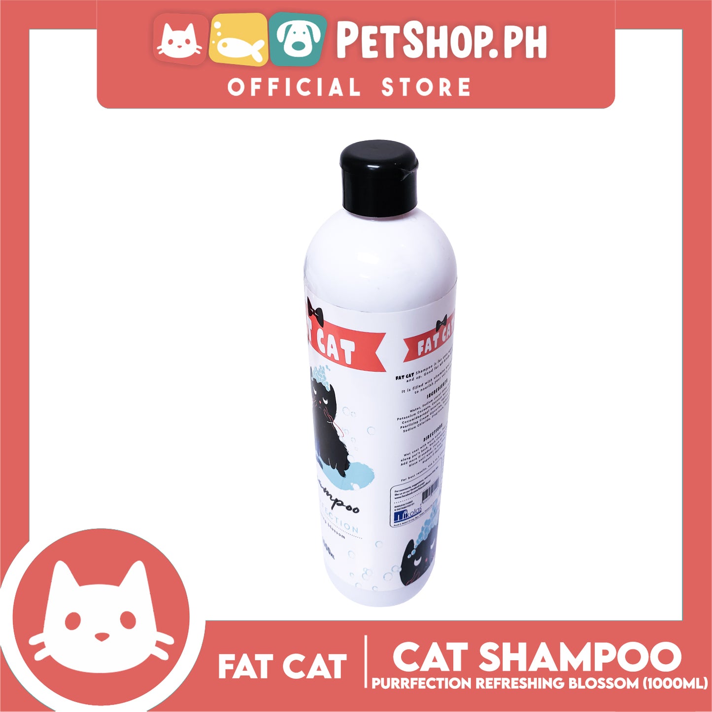 Fat Cat Shampoo Purfection Refreshing Blossom 1000ml Cat Grooming