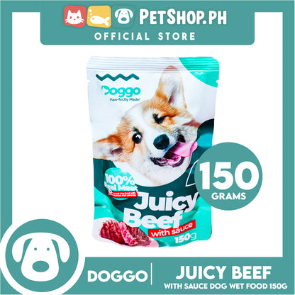 Doggo Juicy Beef with Sauce Dog Wet food 150g