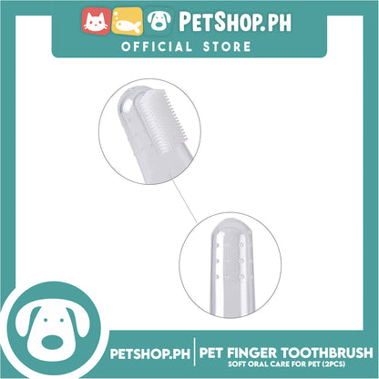 2pcs. Pet Finger Toothbrush Soft Oral Care For Pets, Soft Silicone Pet Toothbrush Finger