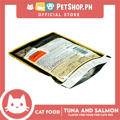 6pcs Sheba Tuna and Salmon Flavor 70g Fine Food for Cats