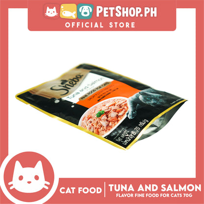 6pcs Sheba Tuna and Salmon Flavor 70g Fine Food for Cats