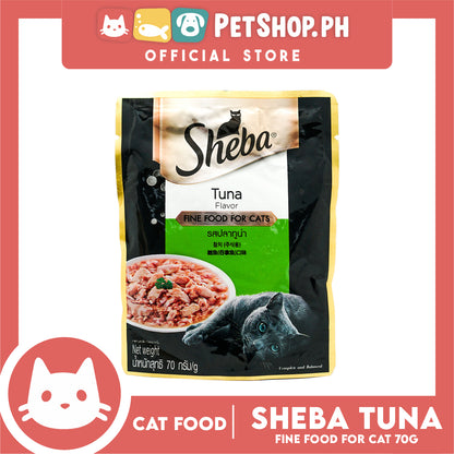 6pcs Sheba Tuna Flavor 70g Fine Food for Cats