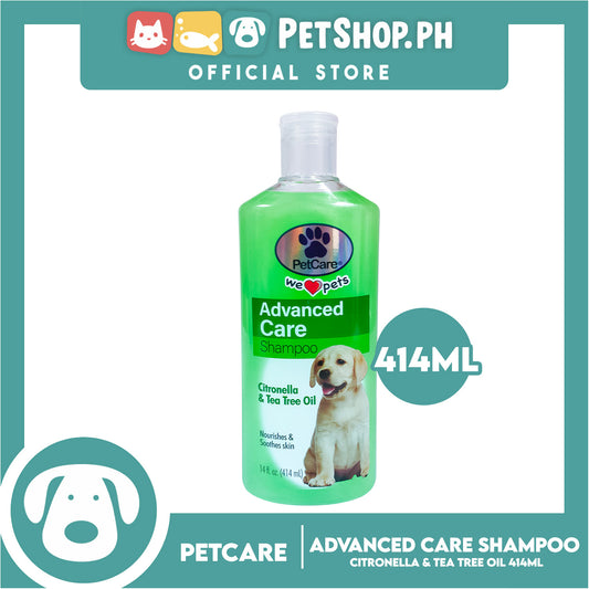 Pet Care Advanced Care Shampoo 414ml (Citronella And Tea Tree Oil) For Nourishes And Soothes Skin, Dog Shampoo