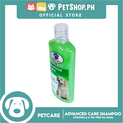 Pet Care Advanced Care Shampoo 414ml (Citronella And Tea Tree Oil) For Nourishes And Soothes Skin, Dog Shampoo