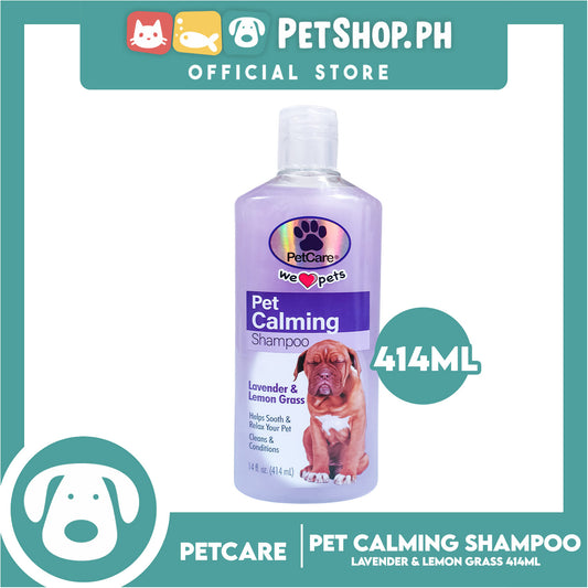 Pet Care Pet Calming Shampoo 414ml (Lavender And Lemon Grass) Helps Sooth And Relax Your Pet, Cleans And Conditions, Dog Shampoo