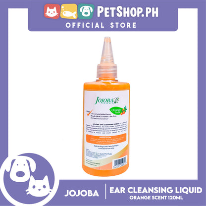 Jojoba Essence Ear Cleansing Liquid 120ml (Orange Scent) Anti-Fungal, Anti-Parasite, Anti-Bacterial For Dogs And Cats