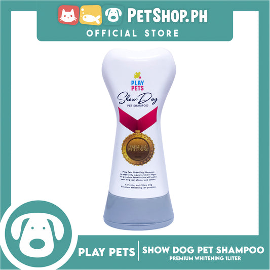 Play Pets Show Dog Pet Shampoo 1000ml (Premium Whitening) Dog Shampoo, Dog Grooming