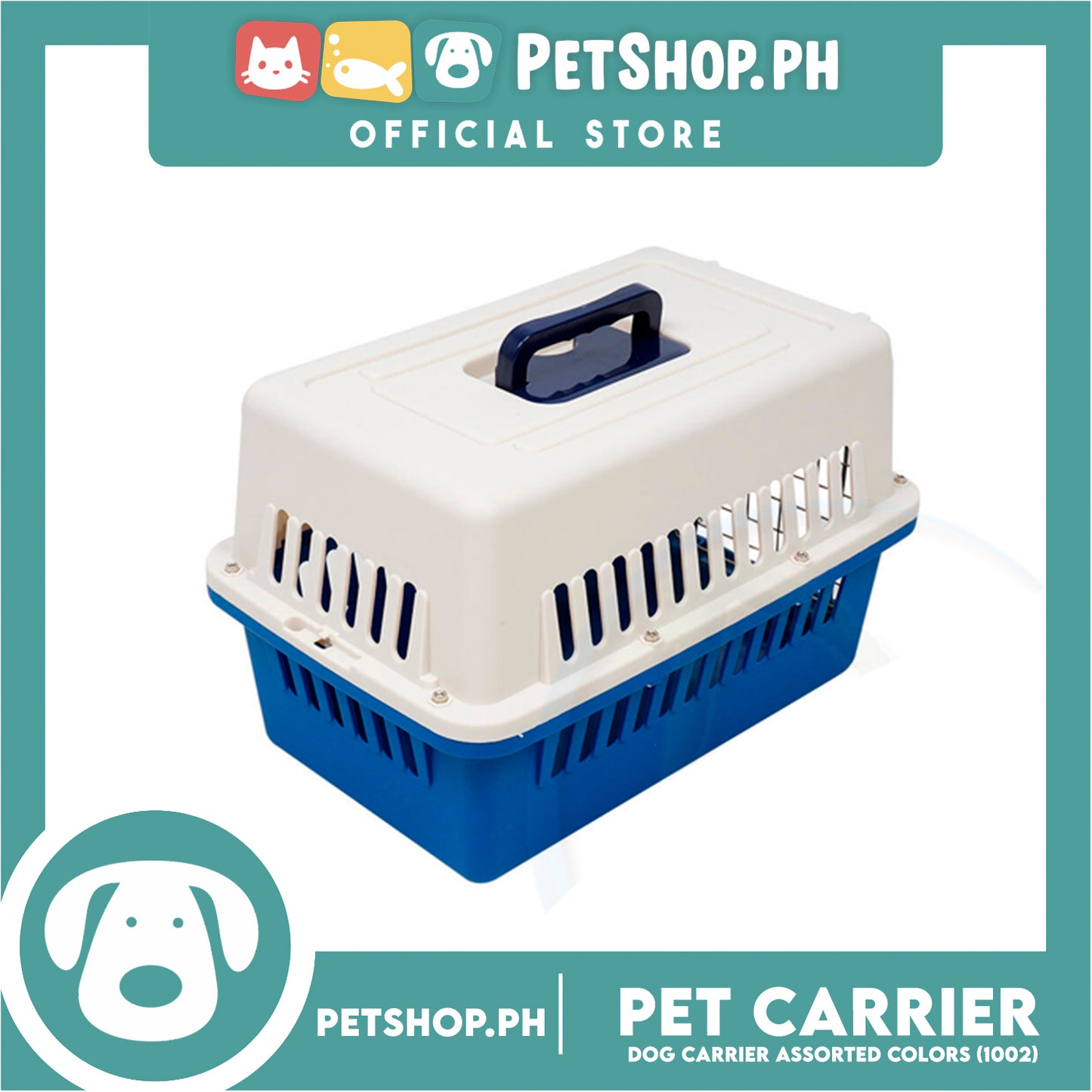 Pet Carrier 1002 (Assorted Colors) Dog Travel Carrier With Carrying Handle