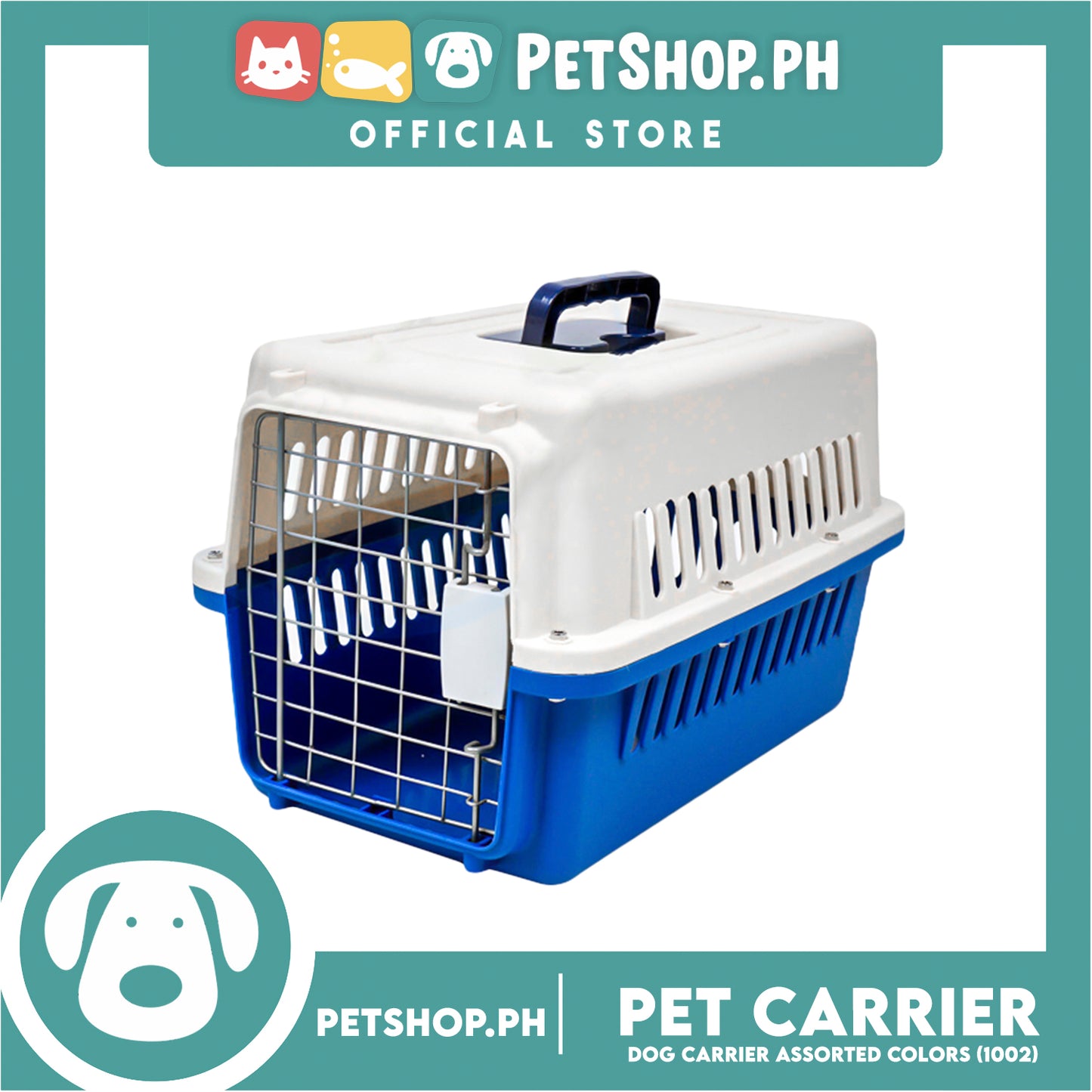Pet Carrier 1002 (Assorted Colors) Dog Travel Carrier With Carrying Handle