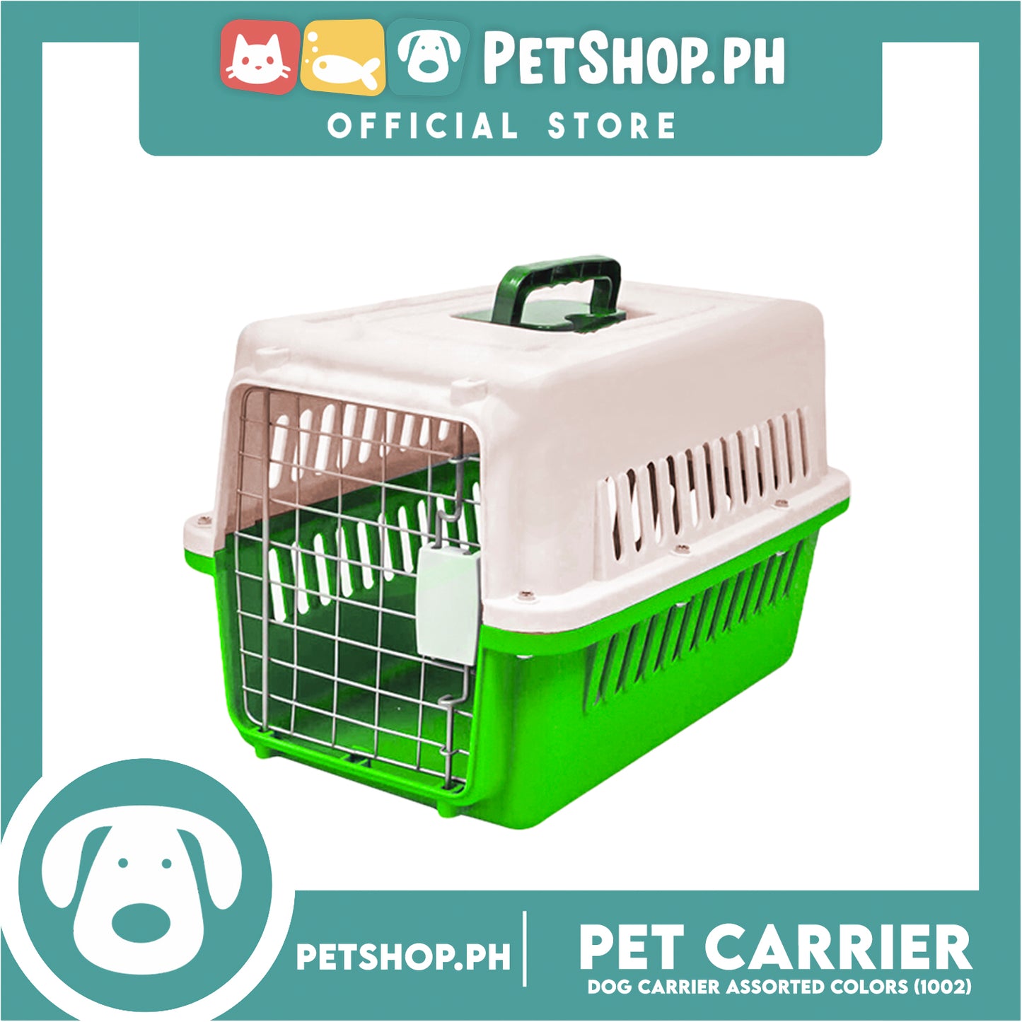 Pet Carrier 1002 (Assorted Colors) Dog Travel Carrier With Carrying Handle