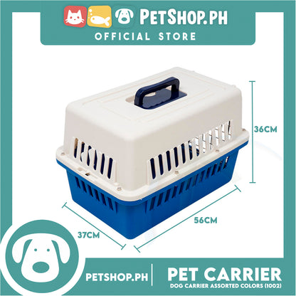 Pet Carrier 1002 (Assorted Colors) Dog Travel Carrier With Carrying Handle