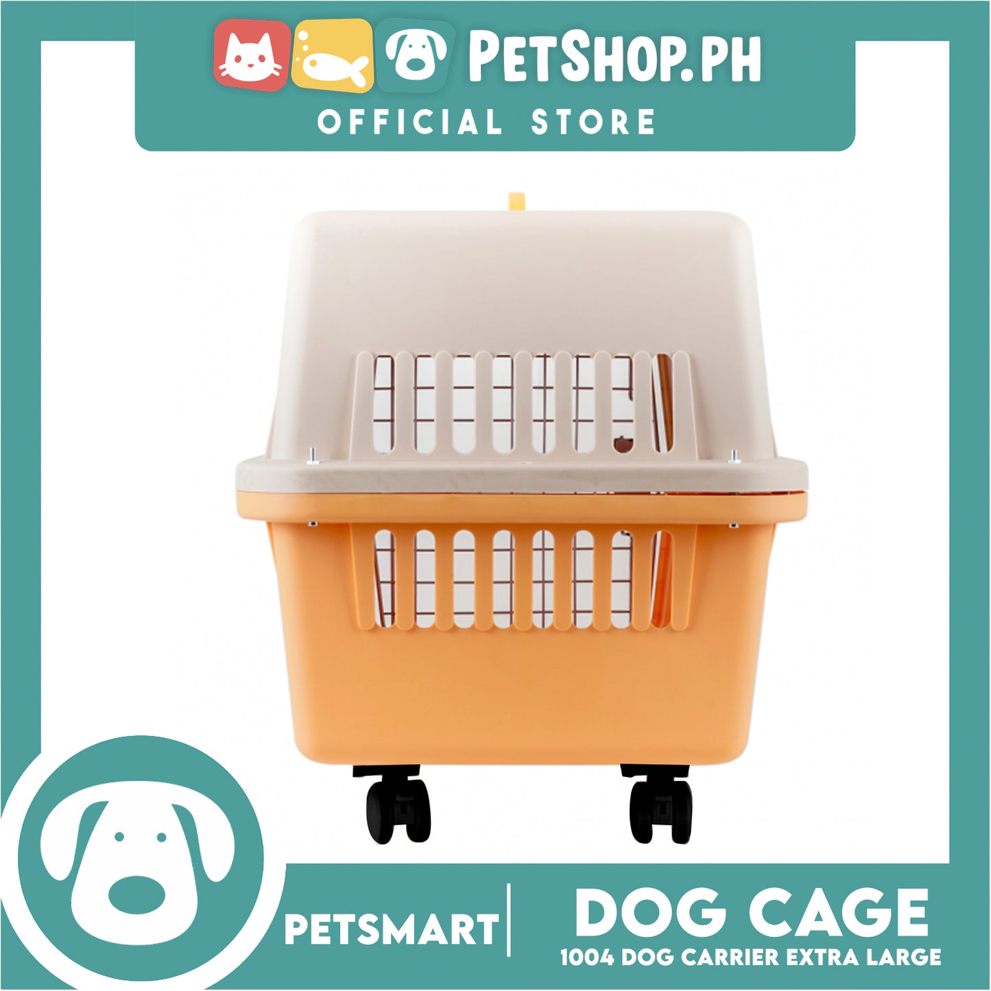 Pet Carrier With Wheels 1004 Dog Travel Carrier With Carrying Handle (Extra Large) 81cm x 57cm x 61cm