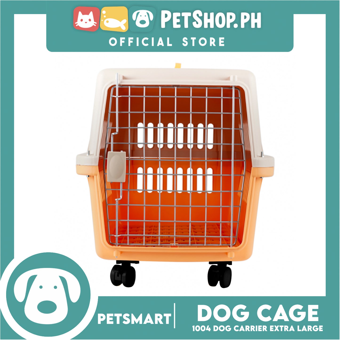 Pet Carrier With Wheels 1004 Dog Travel Carrier With Carrying Handle (Extra Large) 81cm x 57cm x 61cm