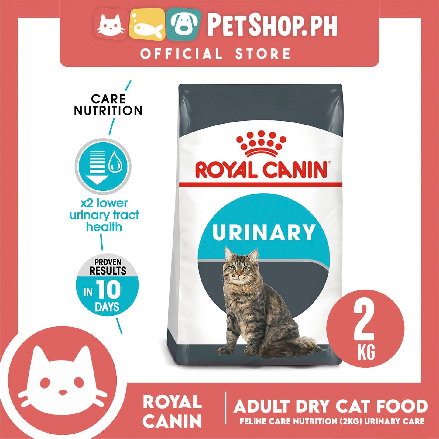 Royal Canin Urinary Care (2kg) Adult Dry Cat Food - Feline Care Nutrition