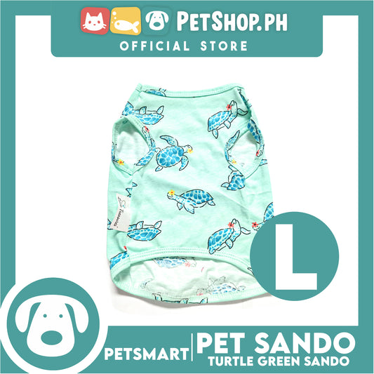 Pet Sando Apparel Turtle Green Sando DG-CTN126L (Large) Perfect Fit For Dogs And Cats, Pet Clothes, Soft and Comfortable Pet Clothing
