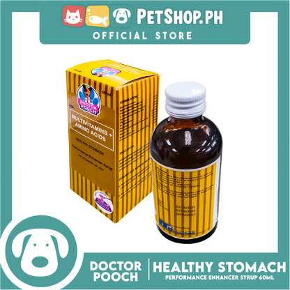 Doctor Pooch Multivitamins And Amino Acids 60ml For Healthy Stomach, Performance Enhancer Syrup For Veterinary Use Only
