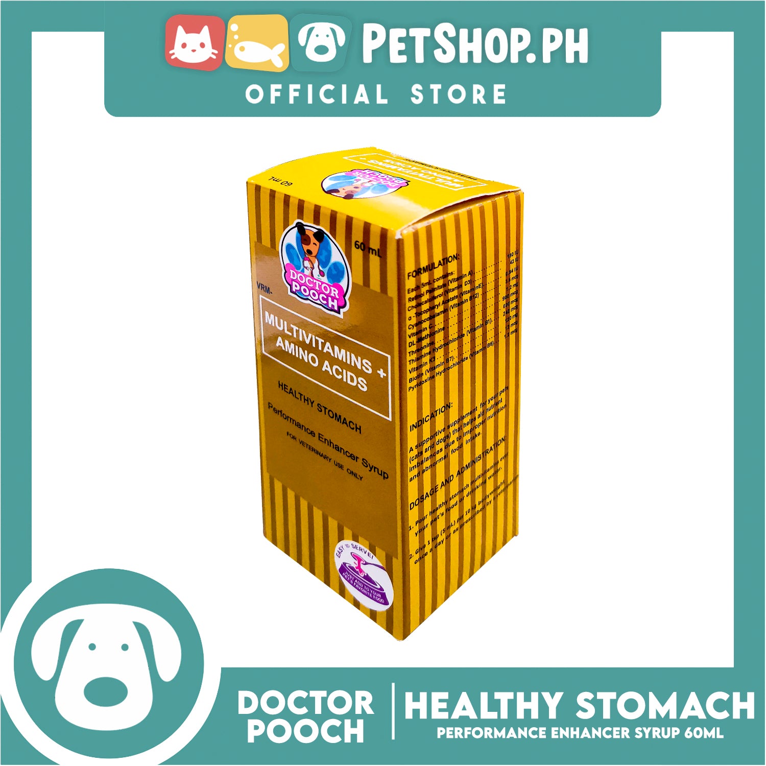 Doctor Pooch Multivitamins And Amino Acids 60ml For Healthy Stomach, P ...