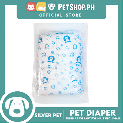 Silver Pet Super Absorbent Disposable Male Dog Wrap/ Diaper Small