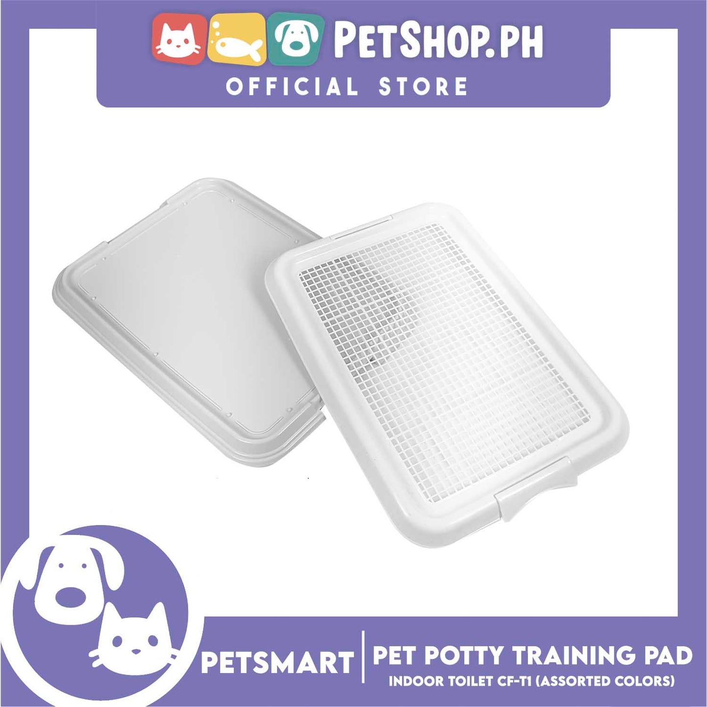 Pet Dog Cat Potty Training Pad Indoor Toilet CF-T1 46cmx34cm (Assorted Colors)