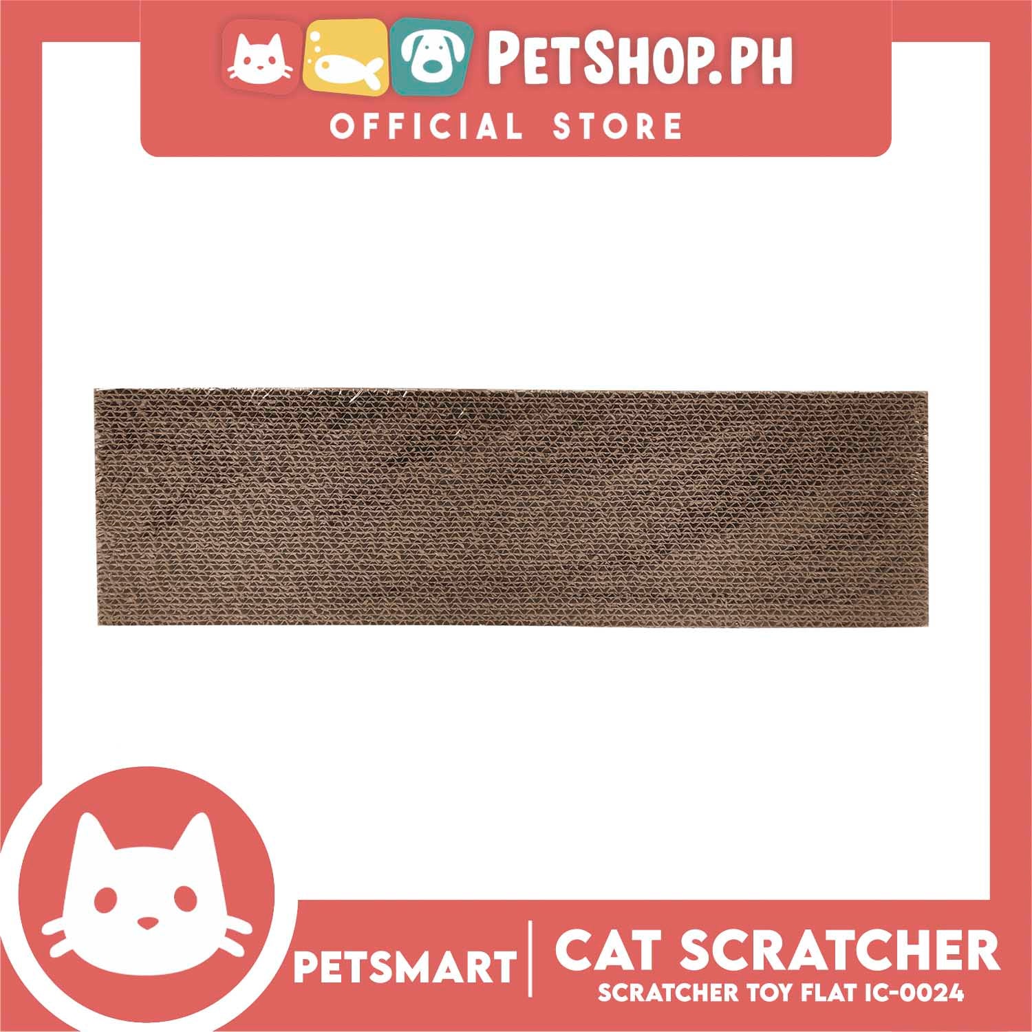 Cat Scratcher Toy Corrugated Cardboard Flat Shape flat IC 0024 Petshop.PH