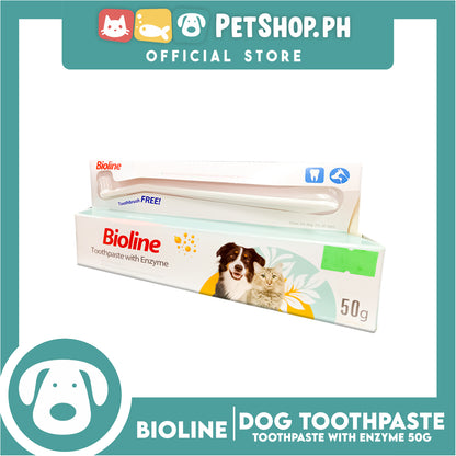 Bioline Toothpaste With Enzyme 50g For Pets Use Only