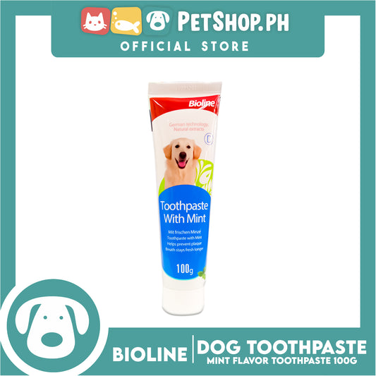 Bioline Toothpaste Mint Flavor 100g For Pets Use Only
