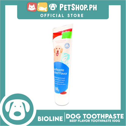 Bioline Toothpaste Beef Flavor 100g For Pets Use Only