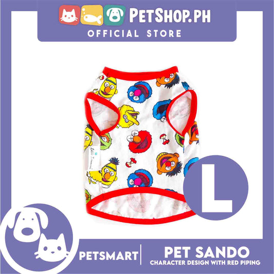 Pet Sando Clothes, Character Design With Red Piping DG-CTN129L (Large)