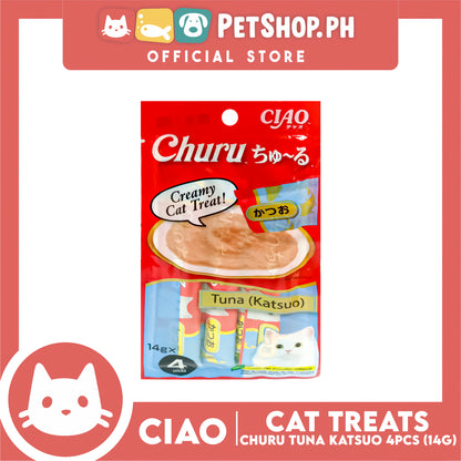 Ciao Churu Tuna Katsuo Flavor (SC-72) Creamy Cat Treats 14g x 4pcs