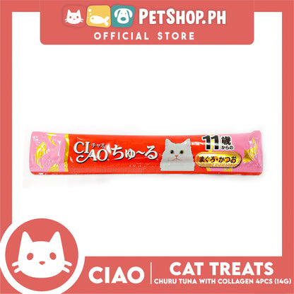 Ciao Churu Tuna With Collagen Flavor (SC-74) Creamy Cat Treats 14g x 4pcs