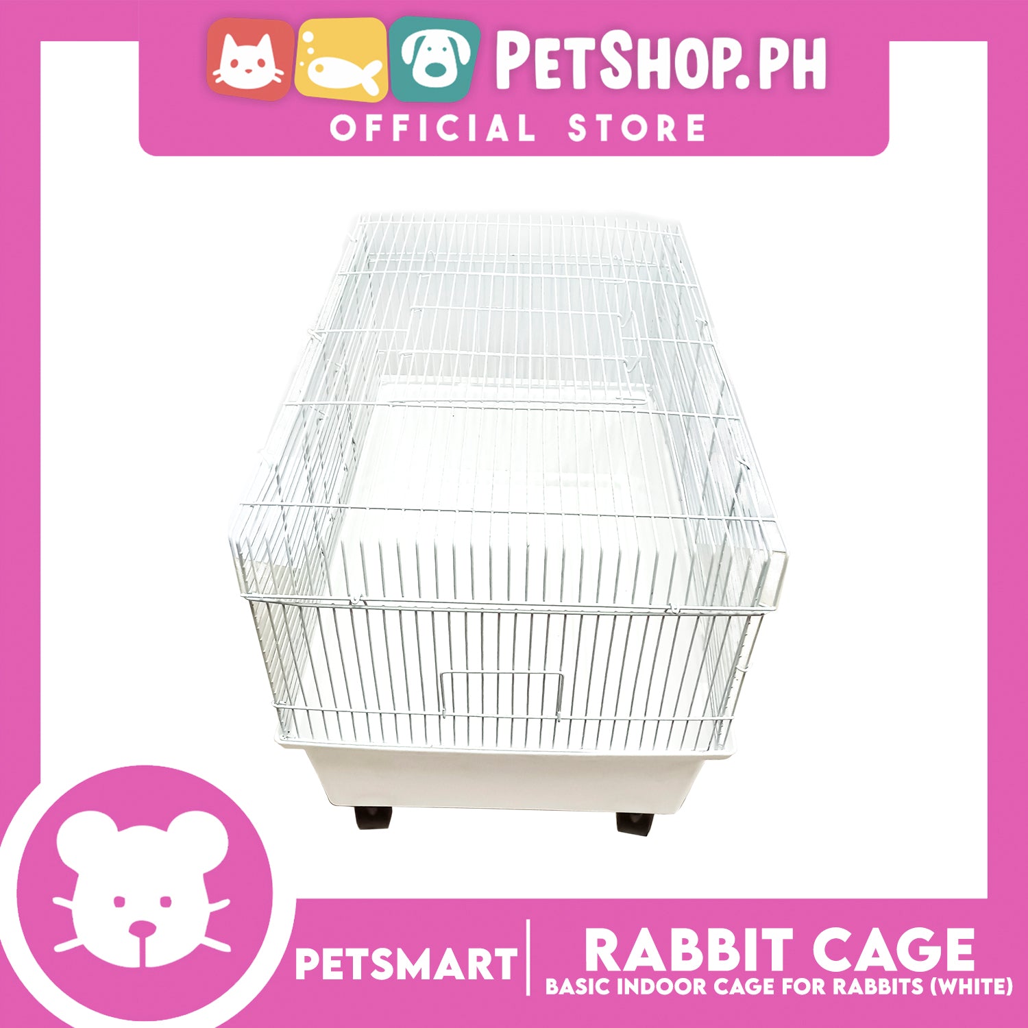 Rabbit Cage Basic Indoor Cage For Pets F16004 White Color 60cm x 3 Petshop.PH