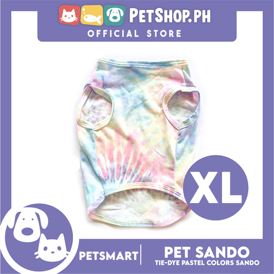 Pet Sando Tie-Dye Pastel Colors DG-CTN137XL (XL) Perfect Fit For Dogs And Cats