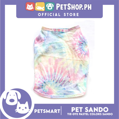 Pet Sando Tie-Dye Pastel Colors DG-CTN137XL (XL) Perfect Fit For Dogs And Cats