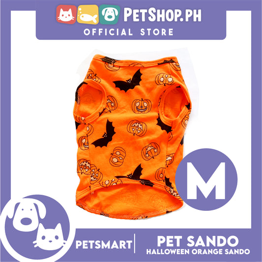Pet Sando Halloween Design, Orange Color DG-CTN138M Medium) Perfect Fit For Dogs And Cats