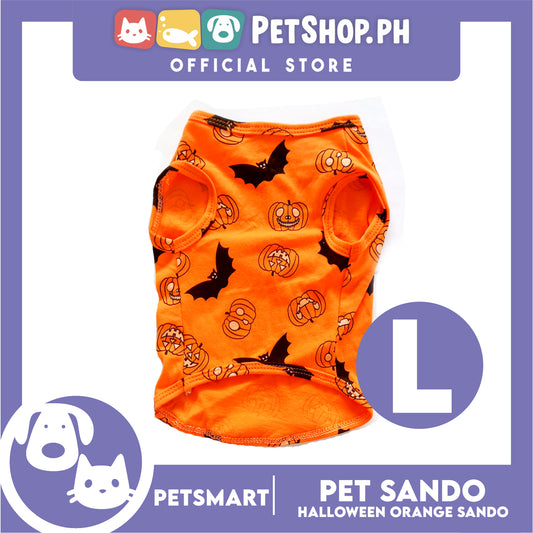Pet Sando Halloween Design, Orange Color DG-CTN138L (Large) Perfect Fit For Dogs And Cats