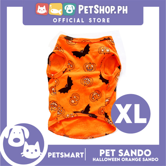 Pet Sando Halloween Design, Orange Color DG-CTN138XL (XL) Perfect Fit For Dogs And Cats