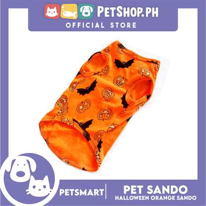 Pet Sando Halloween Design, Orange Color DG-CTN138XL (XL) Perfect Fit For Dogs And Cats