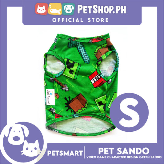Pet Sando with Character Design, Green Color DG-CTN139S (Small) Perfect Fit For Dogs And Cats