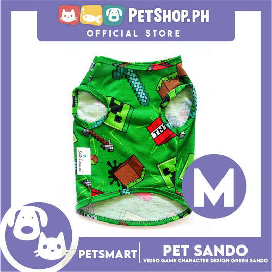 Pet Sando with Character Design, Green Color DG-CTN139M (Medium) Perfect Fit For Dogs And Cats