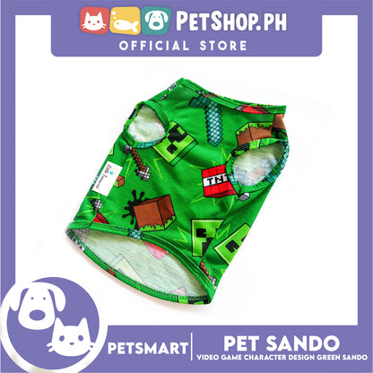 Pet Sando with Character Design, Green Color DG-CTN139L (Large) Perfect Fit For Dogs And Cats