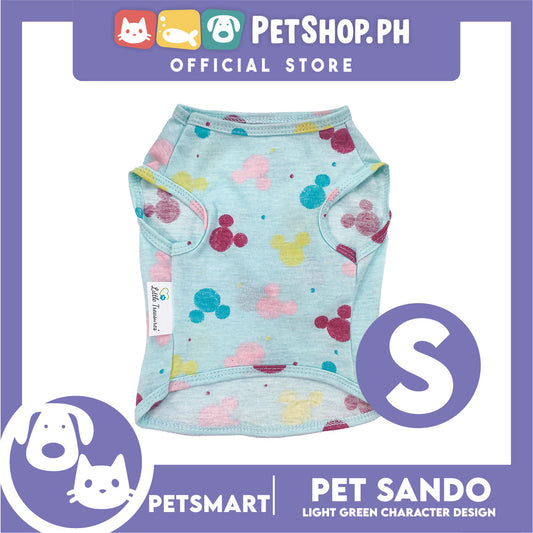 Pet Sando Light Green Color with Character Design DG-CTN149S (Small) Perfect Fit For Dogs And Cats