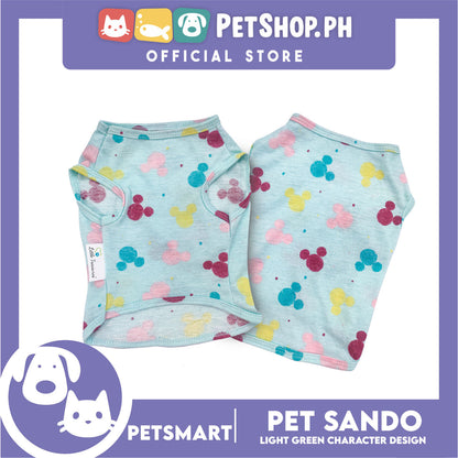 Pet Sando Light Green Color with Character Design DG-CTN149S (Small) Perfect Fit For Dogs And Cats