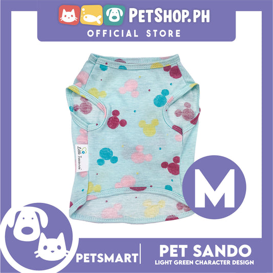 Pet Sando Light Green Color with Character Design DG-CTN149M (Medium) Perfect Fit For Dogs And Cats
